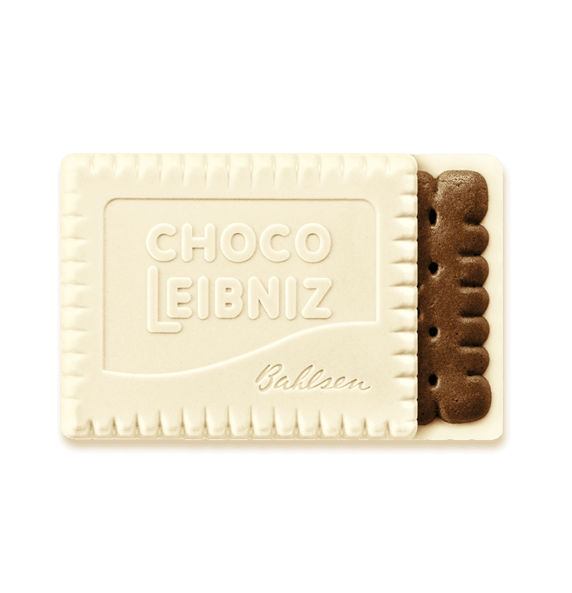 LEIBNIZ Choco Black & White Keks als Detailaufnahme